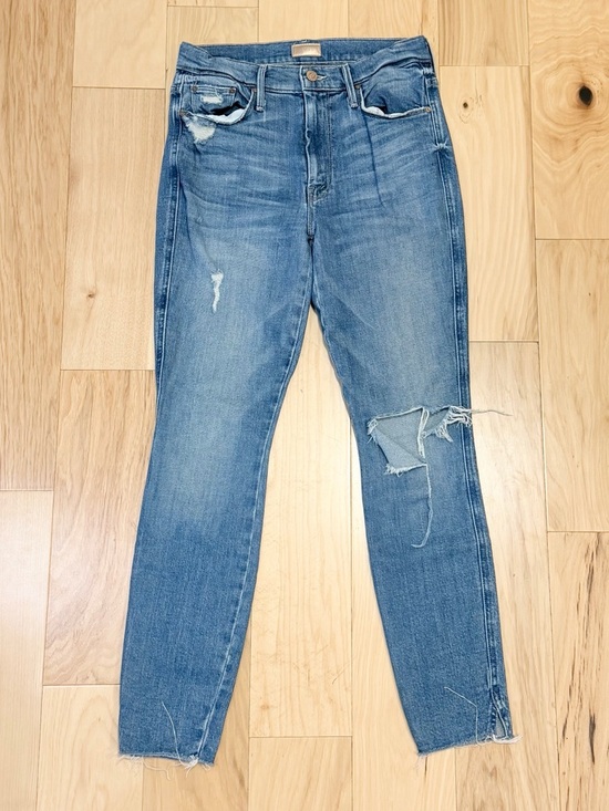 MOTHER Denim - MOTHER Women’s Vamp Fray Denim Jeans in Natural Born Trouble